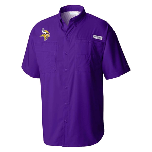 Minnesota Vikings Columbia Tamimi T-Shirt 2XLarge Purple