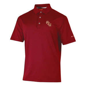 Florida State Seminoles Columbia Sand Tee Polo Large Beet