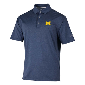 Michigan Wolverines Columbia Sand Tee Polo XLarge Collegiate Navy