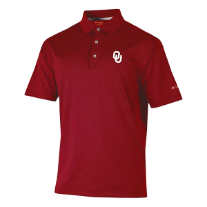 Oklahoma Sooners Columbia Sand Tee Polo 2XLarge Beet