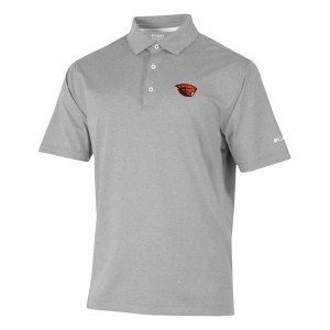 Oregon State Beavers Columbia Sand Tee Polo Small Cool Grey
