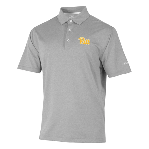 Pittsburgh Panthers Columbia Sand Tee Polo XLarge Cool Grey