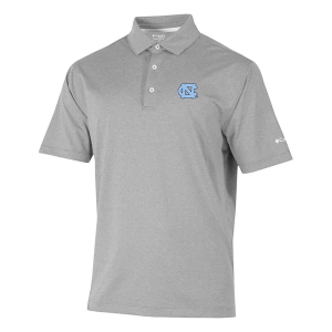 North Carolina Tar Heels Columbia Sand Tee Polo 2XLarge Cool Grey