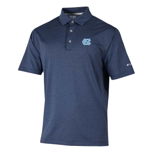 North Carolina Tar Heels Columbia Sand Tee Polo 2XLarge Collegiate Navy