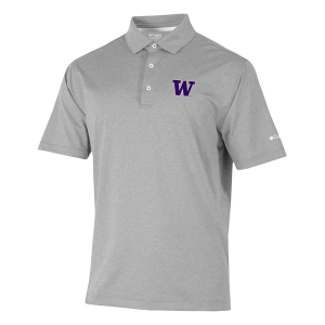 Washington Huskies Columbia Sand Tee Polo 2XLarge Cool Grey