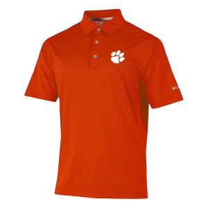 Clemson Tigers Columbia Sand Tee Polo Small State Orange
