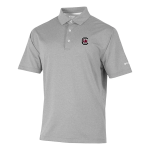 South Carolina Gamecocks Columbia Sand Tee Polo Small Cool Grey