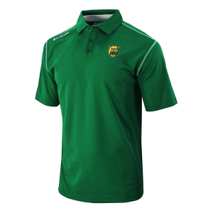 Baylor Bears Columbia Shotgun Alternate Logo Polo Medium Forest