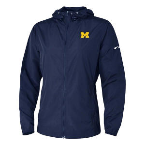 Columbia Women's Michigan Wolverines The Prodigy Full Zip Windbreaker Jacket