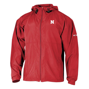 Columbia Nebraska Cornhuskers Full Zip Prodigy Windbreaker