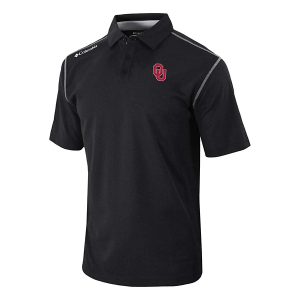 Oklahoma Sooners Columbia Shotgun Polo 2XLarge Black
