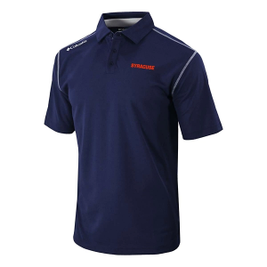 Syracuse Orange Columbia Shotgun Alternate Logo Polo Small Collegiate Navy
