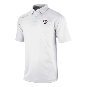 Texas A&M Aggies Columbia Shotgun Polo Small White