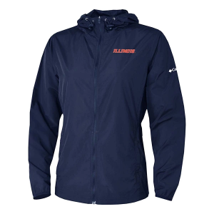 Columbia Women's Illinois Fighting Illini The Prodigy Full Zip Windbreaker Jacket