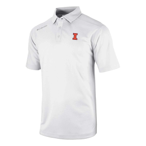 Illinois Fighting Illini Columbia Shotgun Polo XLarge White