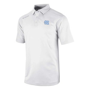 North Carolina Tar Heels Columbia Shotgun Polo XLarge White