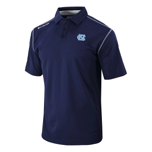 North Carolina Tar Heels Columbia Shotgun Polo Small Collegiate Navy