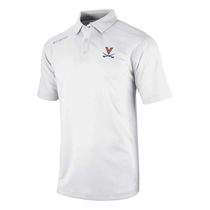 Virginia Cavaliers Columbia Shotgun Polo Small White