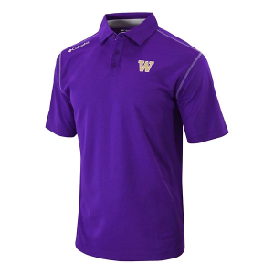 Washington Huskies Columbia Shotgun Polo 2XLarge Purple