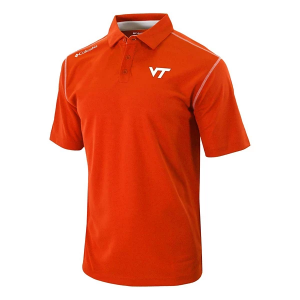 Virginia Tech Hokies Columbia Shotgun Polo Large State Orange