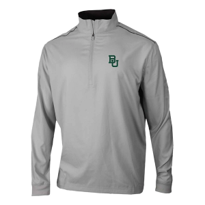Baylor Bears Columbia Bogey's Paradise 1/4 Zip Medium Cool Grey