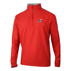 Kansas Jayhawks Columbia Bogey's Paradise 1/4 Zip 2XLarge Intense Red