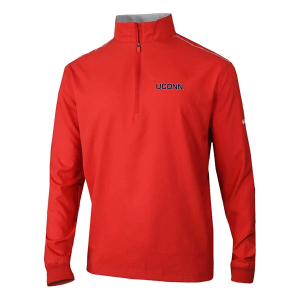 Connecticut Huskies Columbia Bogey's Paradise Alternate Logo 1/4 Zip XLarge Intense Red