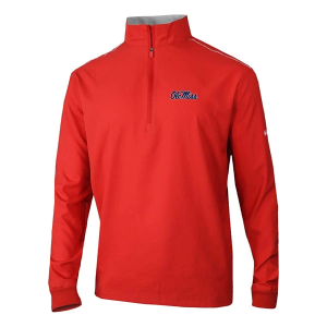 Mississippi Rebels Columbia Bogey's Paradise 1/4 Zip 2XLarge Intense Red