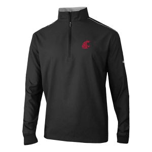 Washington State Cougars Columbia Bogey's Paradise 1/4 Zip Medium Black