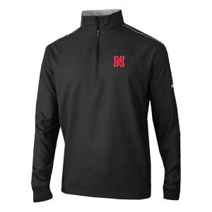 Nebraska Cornhuskers Columbia Bogey's Paradise 1/4 Zip XLarge Black