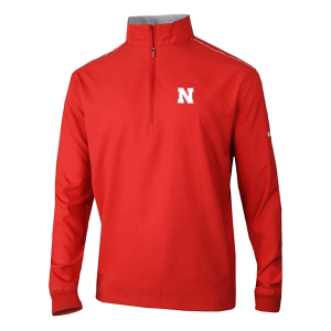 Nebraska Cornhuskers Columbia Bogey's Paradise 1/4 Zip XLarge Intense Red