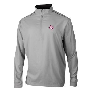 Texas A&M Aggies Columbia Bogey's Paradise State Logo 1/4 Zip Medium Cool Grey