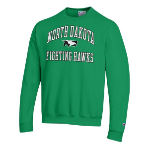 North Dakota Fighting Hawks Champion Crew 2XLarge Green