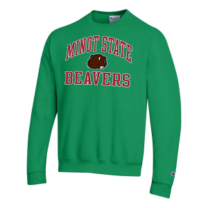 Minot State Beavers Champion Crew 2XLarge Green