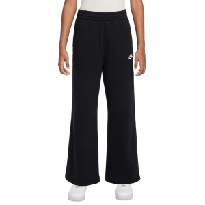 Girls' Nike Sportswear Club Fleece Wide Leg Sweatpants Medium Black/Black/White Regular