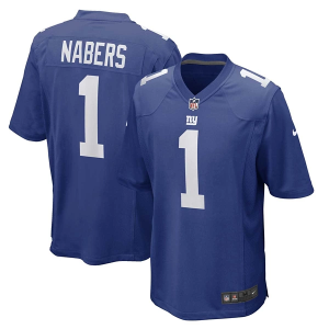 New York Giants Malik Nabers #1 Nike Game Jersey XLarge Royal