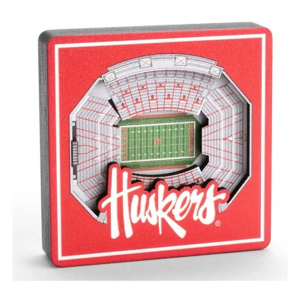 You The Fan Nebraska Cornhuskers 3D Stadium View Magnet