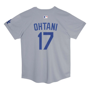 Kids' Los Angeles Dodgers Shohei Ohtani #17 Nike Limited Alternate Jersey Large Grey Heather