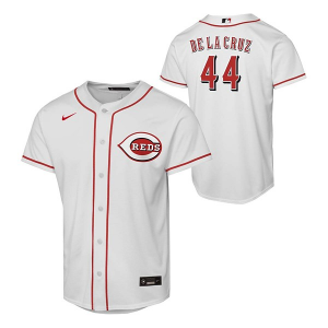 Kids' Cincinnati Reds Elly De La Cruz #44 Nike Home Jersey Large White