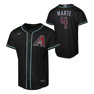 Kids' Arizona Diamondbacks Ketel Marte #4 Nike Alternate Jersey Large Black