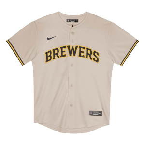 Kids' Milwaukee Brewers Nike Home Jersey 4 Coconut