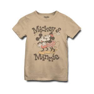 Kids' Junk Food Mickey & Minnie T-Shirt XLarge Camel