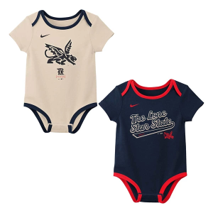 Nike Baby Texas Rangers City Connect Onesie 2 Pack