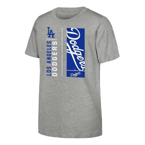 Kids' Los Angeles Dodgers MVP T-Shirt Medium Heather Grey