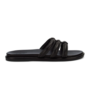 Women's OluKai Tiare Slide Sandals 6 Black / Black
