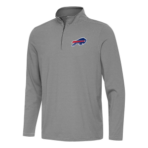 Buffalo Bills Antigua Twine 1/4 Zip 3XLarge Black/White