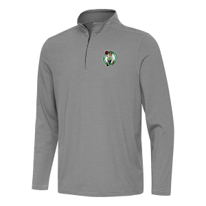Boston Celtics Antigua Twine 1/4 Zip 3XLarge Black/White