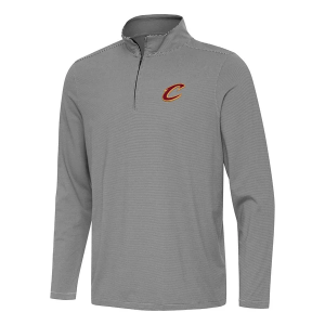 Cleveland Cavaliers Antigua Twine 1/4 Zip 3XLarge Black/White