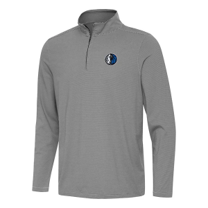 Dallas Mavericks Antigua Twine 1/4 Zip 3XLarge Black/White
