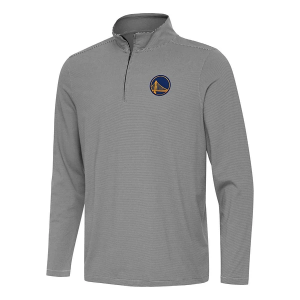 Golden State Warriors Antigua Twine 1/4 Zip 3XLarge Black/White